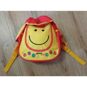 USED Giotto Kids Baby Bebè Backpack Smiley Face Bag